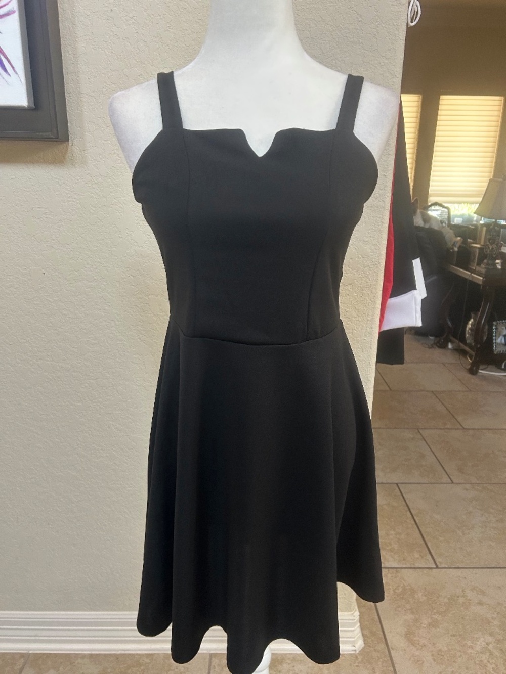 Zuni Black Fit-and -Flare Mini Dress. NWT. Size 16 Teen.